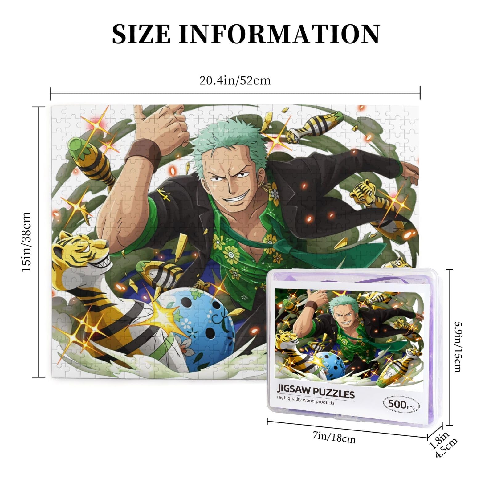 Amazon.co.jp: 500ピース ジグソーパズル ワンピース One Piece ゾロ